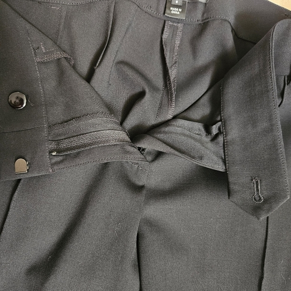 St. John Womens Classic Straight Leg Black Stretch Wool Pants Trousers size 8 - Picture 8 of 8